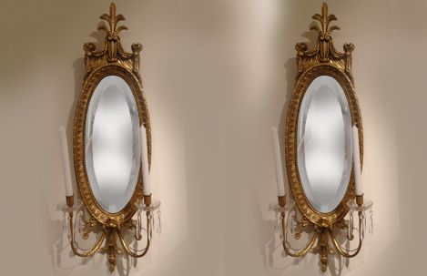 Bevel Oval Mirror