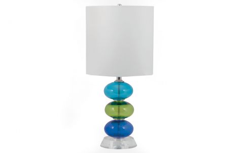 Multi Color Glass Lamp