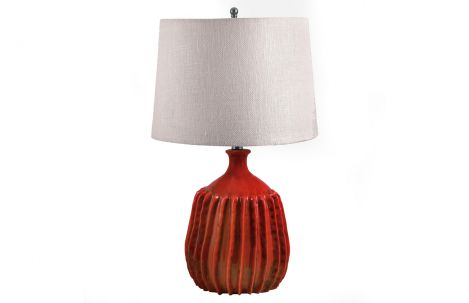Serrated Ceramic Lamp