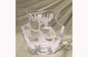 Clear Glass Vase