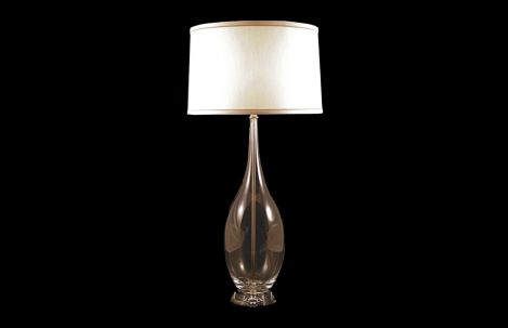 Clear Teardrop Table Lamp, Teardrop Table Lamp Glass